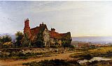 Surrey Canvas Paintings - An Old Surrey Home